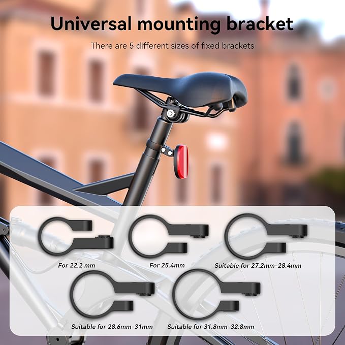 DDJ Upgraded for Apple AirTag & Moto Tag Bike Mount, Hidden Bike Reflectors for AirTag Holder, Waterproof Anti-Theft GPS Tracker Case with Screws & Tools, for Mountain Bikes/Scooter/Electric Bicycle