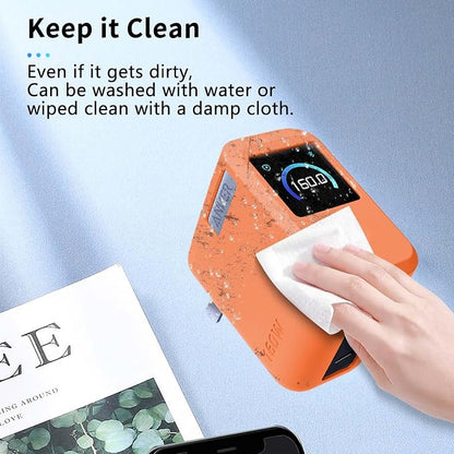 Case for Anker Prime Charger 160W,NOUKAJU Silicone Protective Case,Drop-Proof,Scratch-Proof,Shock-Proof,Dust-Proof,Protective Cover for Anker Prime 160W Charger(Orange)