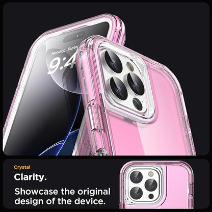 AICase for iPhone 16 Pro Max Case Clear 3 in 1 Heavy Duty Drop Protection Full Body Rugged Shockproof/Dust Proof 3-Layer Military Protective Tough Durable Cover for iPhone 16 Pro Max 6.9"_2