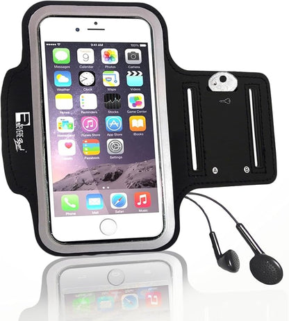 RevereSport Running Armband for iPhone SE 2020 / SE 2022 with Fingerprint ID Access. Sports Phone Arm Case Holder for Jogging, Gym Workouts