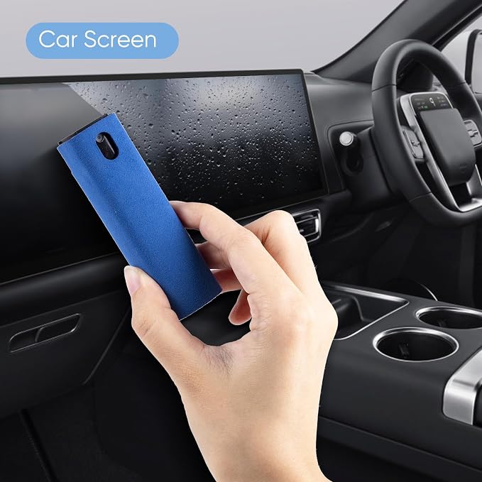 6 Pack Screen Cleaner kit 2-in-1 Touchscreen Mist Cleaner Screen Cleaner Spray and Wipe with Microfiber Cloth Car Screen Cleaner for Phone, Computer, Laptop, Monitor and More,Car Accessories