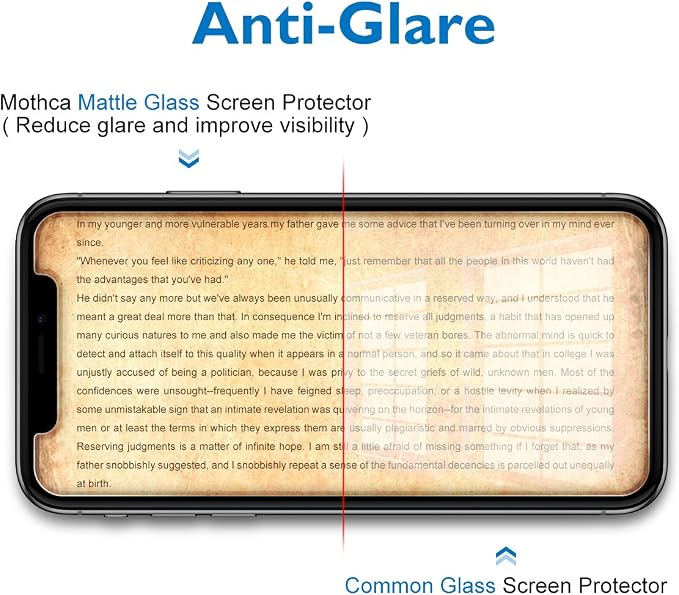 Mothca 2 Pack Matte Glass Screen Protector for iPhone XR/iPhone 11 Anti-Glare & Anti-Fingerprint Tempered Glass Clear Film Case Friendly Easy Install Bubble Free - Smooth as Silk Amazing Touch