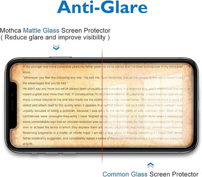 Mothca 2 Pack Matte Glass Screen Protector for iPhone XR/iPhone 11 Anti-Glare & Anti-Fingerprint Tempered Glass Clear Film Case Friendly Easy Install Bubble Free - Smooth as Silk Amazing Touch