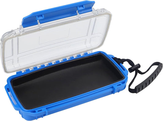 Hlotmeky Dry Box for Kayaking, Boat - Waterproof Phone Case, Small Watertight Storage Box, Diving Dry Case (Blue)