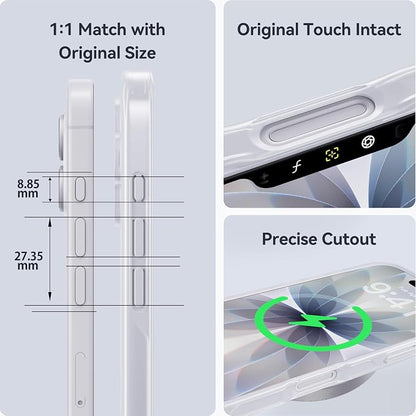 CASEKOO Armor Shockproof Designed for iPhone 17 Case [16FT Military Grade Protection] Matte Finish Protective Phone Case Anti-Fingerprint Thin Slim Hard Cover for iPhone 17, Frosted White