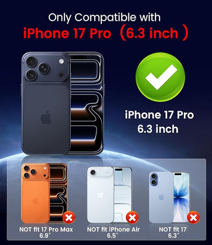 Magnetic for iPhone 17 Pro Case [Compatible with MagSafe][Built-in Camera Lens Protector] Slim Thin Soft Silicone Bumper Shockproof Metallic Luster Phone Case (Gold)