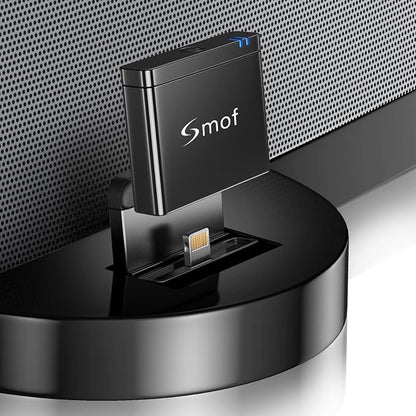 Smof 8 Pin Bluetooth Adapter Receiver Only for Bose Sounddock III/XT, Philips DS1155B/93, Philips AJ7260D/93, JBL MS302GM, Yamaha TSX-14, iHome IPL8BN, Zeppelin Air C Bowers Wilkons, RSR DS406BT