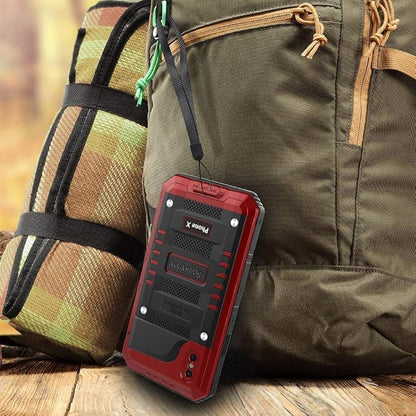 Beasyjoy for iPhone X iPhone 10 Metal Case Heavy Duty Aluminum Cover Waterproof with Screen Full Body Protector Shockproof Tough Rugged Durable Military Grade for Sports 5.8 inch, Red