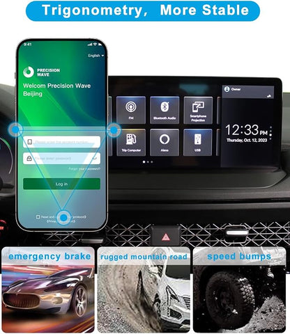 Car Phone Holder for Honda Accord Accessories 2023 2024 2025 2026 Dash Mount Cell Phone Holder for Most Smartphones with Dash Organizer Auto Interior Accessories (with 12.3inch Screen)
