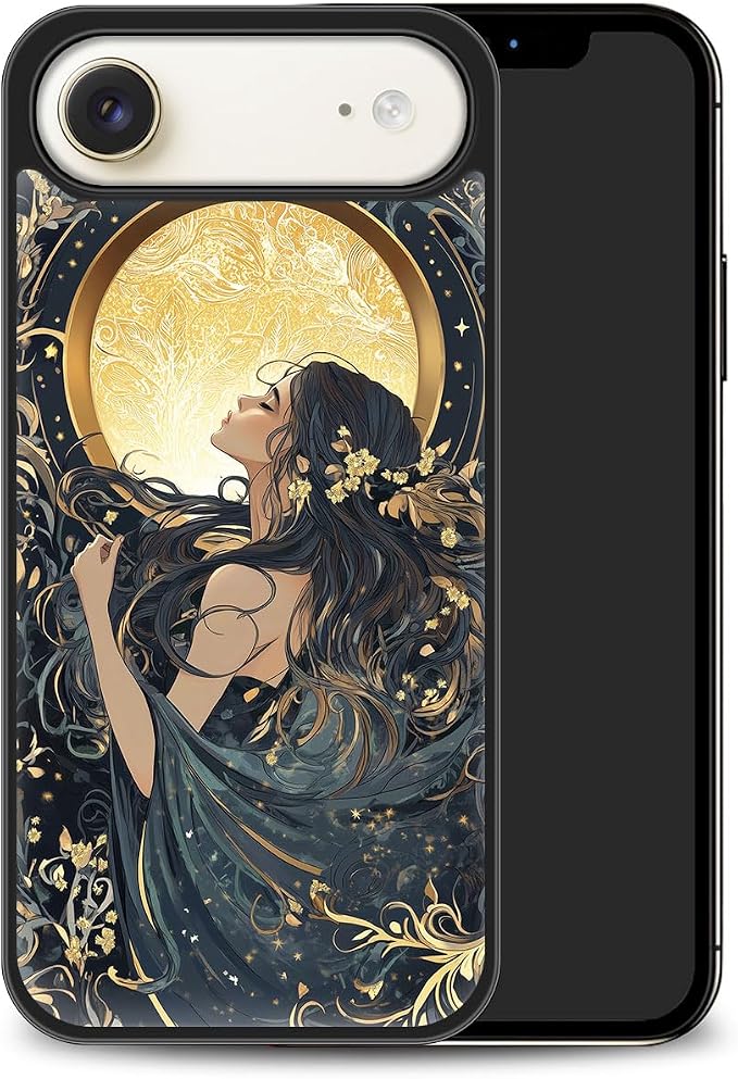 Constellation Series - Virgo Designs Magnetic for iPhone 17 air Case, Tarot Style Model Glass Phone Cover, Compatible with Magsafe, Pocket-Friendly - fits iPhone 17 air Case for Women