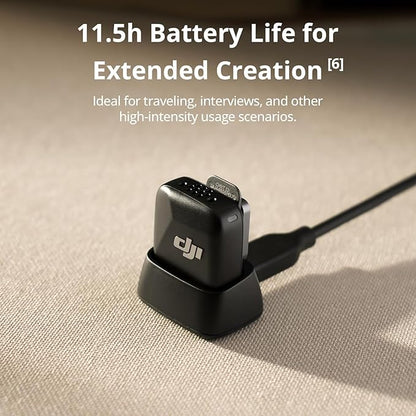 DJI Mic Mini (2 TX + 1 Mobile RX), Wireless Lavalier Microphone for iPhone 17/16/15 & Android/PC/Tablet, Plug-and-Play, 300m Transmission, Ultralight, Active Noise Cancelling, YouTube, Vlog, Streaming