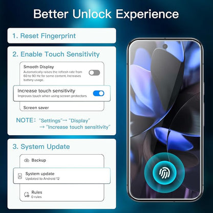 JETech Screen Protector for Google Pixel 9 Pro, 2+2 Pack | with Camera Lens Protector, HD Clear Tempered Glass, Anti-Scratch Protection, Easy Installation Tool