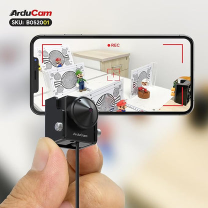 Arducam 2MP Webcam, Low Light USB Camera with Holder, USB Webcam for PC, Laptop, Smartphone, Supports Windows XP/7/8/10, Linux, Mac OS