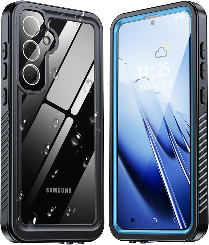 ANTSHARE for Samsung Galaxy S24 Plus Case Waterproof, Built-in Lens & Screen Protector 360° Full Body Heavy Duty Protective Shockproof IP68 Underwater Case for Galaxy S24 Plus (2024) 5G-Blue