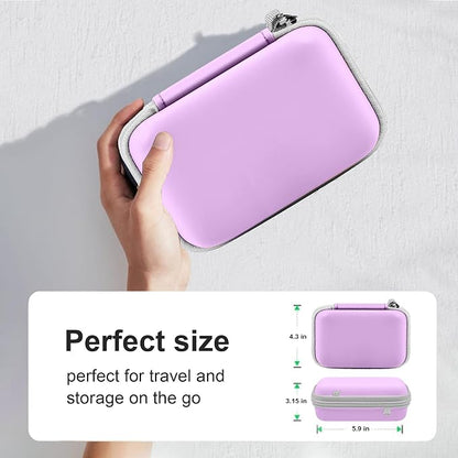 Leayjeen Travel Case Compatible with Hicober 3 in 1 Charging Station/UCOMX Nano Magnetic 2 in 1 Wireless Charger,Foldable Magnetic Charging Station Storage Holder Bag-Purple(Case Only)