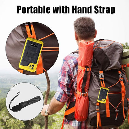 Beasyjoy for iPhone 11 Pro Max Case Waterproof Metal Case Heavy Duty Built-in Screen Full Body Protective Shockproof Military Grade Yellow
