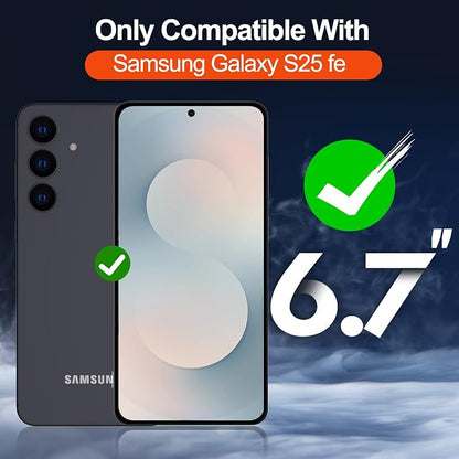 MOZOTER for Samsung Galaxy S25 FE Case,[Compatible with MagSafe] Blue | [12Ft Military Dropproof][2*Screen Protector]Translucent Shockproof Holsters Case for S25 FE-Blue