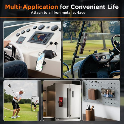 Gym Magnetic Phone Holder |Gym Cart Series | 360° Magnetic Phone Mount | Rotating Fitness Mount | Universal Metal Surface Compatibility|Accommodates 3.1"-4" Phones with Thick Cases