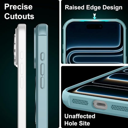 360° Magnetic Swivel Ring for iPhone 17 pro case, Built-in Metal Stand and Ring Holder, Magsafe Compatible, Military Grade Protection, Shock and Vibration Resistant-Lake Blue