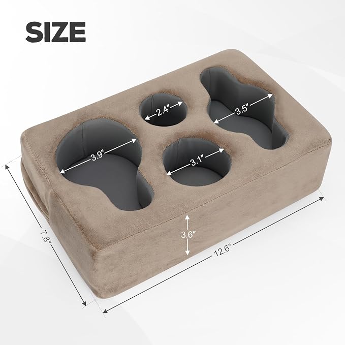 Couch Cup Holder Pillow,Couch Drink Holder,Rectangle Couch Caddy for Coffee Cup,Phone,Remote,Couch Cup Holder Tray for Bed,Car,Sofa,Table
