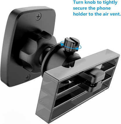 WixGear Magnetic Phone Car Mount, Universal Bite-Lock Air Vent Magnetic Phone Car Mount Holder, for Cell Phones with Swift-snap Technology