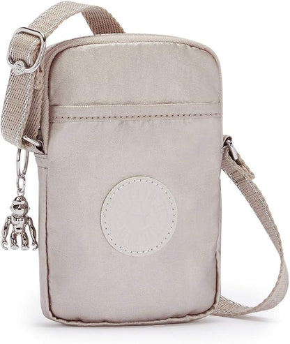 Kipling Womens Tally Minibag, Lightweight Mini Bag, Nylon Phone Crossbody Bag, Metallic Glow, 4.25 L X 6.75 H X 0.75 D US