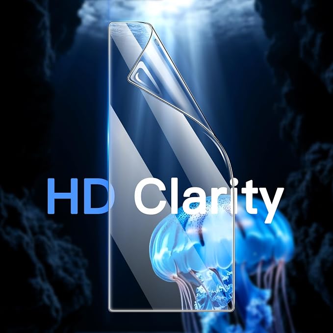 JETech Front Screen Protector for Samsung Galaxy Z Fold 7, 3-Pack | Full-Coverage PET Film, HD Clear, Case-Friendly Design