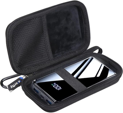 Portable Bank Charger Case for YILANS for OHOVIV for Charmast for VRURC for SABANI for CFIAI for RGVOTA for IAPOS Portable Charger Power Bank, Case Only (Black) (Black)