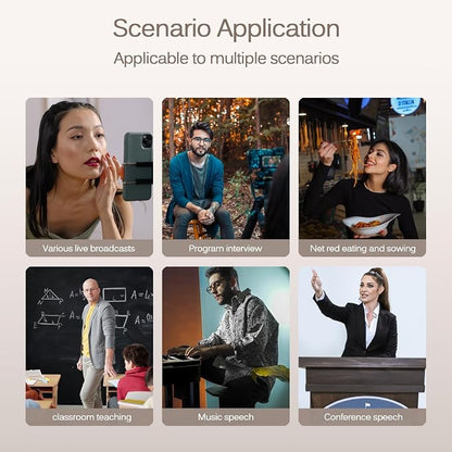 Labstandard Professional Wireless Lavalier Lapel Microphone for iPhone, iPad, mini Video Recording Mic forInterview Video Podcast Vlog YouTube&Livestream, Noise Reduction, Plug &Play