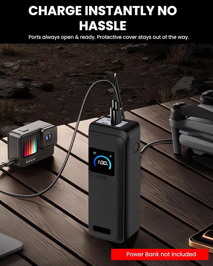 Silicone Case for Anker Prime Power Bank 300W 26,250mAh,Full-Body Protective Cover for Anker Prime Power Bank 300W,Precise Port Cutouts (Case Only) Black