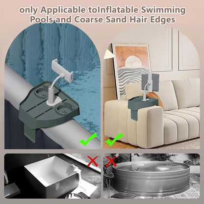 Spa Gift Set - Hot Tub Tray with Adjustable Phone Holder, Hot Tub Accessories, Perfect for Relaxation in Inflatable Hot Tub/Pool, Unique Gifts for Women, Mom and Parents