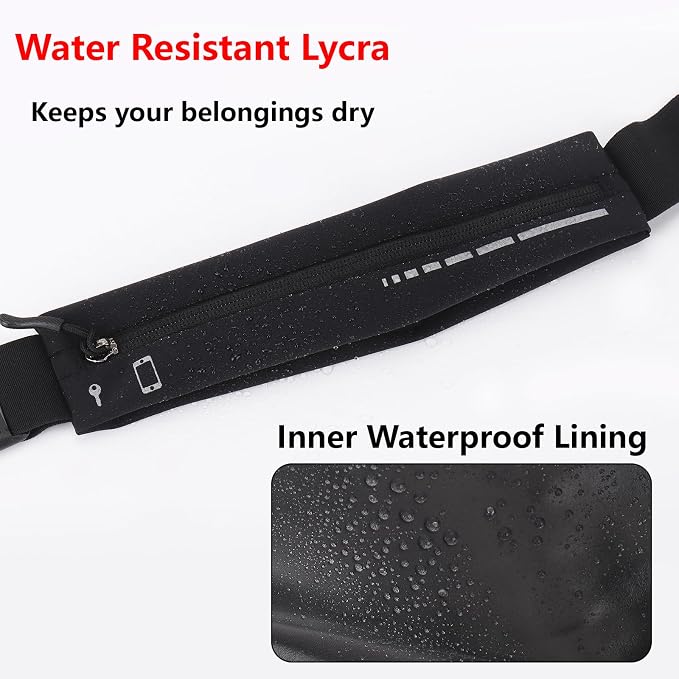 Slim Running Belt for Women, Running Bag Runners Fanny Pack Waist Phone Holder for women, Pouch Waist Bag for Workout Jogging