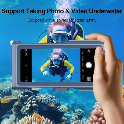 Beasyjoy Waterproof Phone Case, Underwater Snorkeling Diving Case for iPhone 16/15/14/13/12 Pro Max Samsung Galaxy S25/S24/S23 Ultra, Professional Scuba Dive Housing for Underwater Photo & Video, Blue