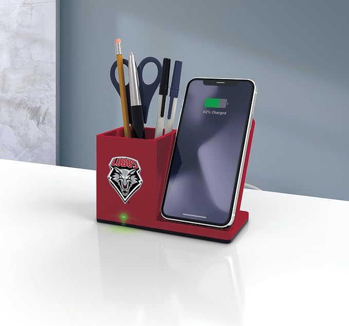 SOAR NCAA Unisex Wireless Charging Stand with Desktop Organizer