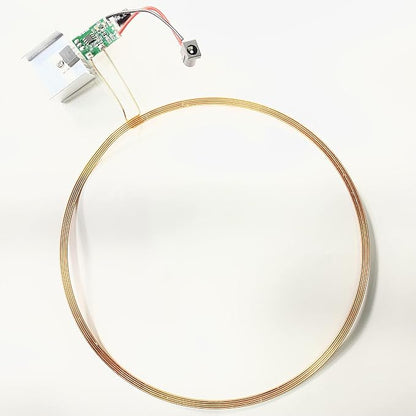 Taidacent 24V 200mm Wireless Led Coil Wireless LEDs and Inductive Induction Coil Charger Module for Creative 3D Ring Night Light (1 Transmitter Coil)