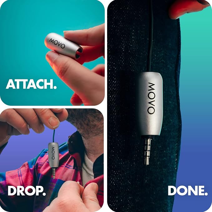 Movo MIC'D Lav Mic Weight - Weight for Lavalier Microphone - Perfect for Sound Departments, Creators, Audio Producers
