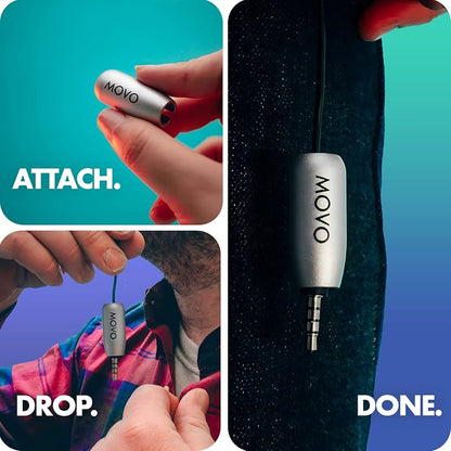 Movo MIC'D Lav Mic Weight - Weight for Lavalier Microphone - Perfect for Sound Departments, Creators, Audio Producers