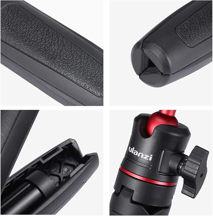 ULANZI MT-08 Extension Pole Tripod, Mini Selfie Stick Tripod Stand Handle Grip f Osmo Pocket3 Xtra Muse iPhone 17 11 Pro Max Smartphone Canon G7X Mark III Sony ZV-1 RX100 VII A6400 A6600 Cams Vlogging