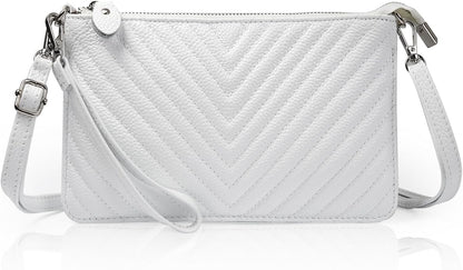befen Genuine Leather Wristlet Clutch Wallet Purses Small Crossbody Bags for Women with RFID Blocking Card Slots