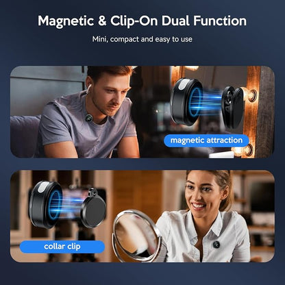 Wireless Lavalier Microphone for iPhone, with AI Noise Reduction – Plug-and-Play Clip-on Mic for iPhone/iPad/Android, Long Battery Life Mini Portable for Vlogging, Live Streaming, Interviews