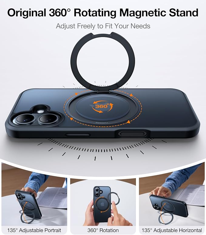 TORRAS Ostand 10,000mAh QI2 Magnetic Battery Pack with Stand & Magnetic Case — Buy Together to Save 15%