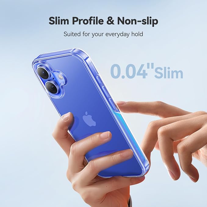 CASEKOO for iPhone 16 Plus Case Crystal Clear, [12FT Military-Grade Protection][Never Yellow Technology] Transparent Slim Cover Women Men for iPhone 16 Plus Phone Case 6.7 inch, Clear