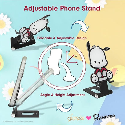 Sonix x Sanrio Character Phone Stand | Adjustable Cell Phone Holder, Desk Stand, Dock | Pochacco