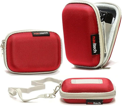 Navitech Red Power Bank EVA Cover/Case/Travel Case Compatible With Anker Power Bank, PowerCore+ Mini (3350mAh Premium Aluminum Portable Charger)