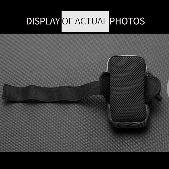 Phone Holder Arm Bands, Small Crossbody Shoulder Holsters Bag with Arm Band,Arm Band Sleeve Fit Sport Gym Hiking Black (Black)