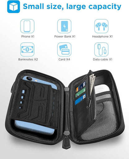 whale falll Bike Handlebar Bag Waterproof, Quick Release Phone Holder Mount with Touchscreen, Stable Shockproof Storage for Daily Commutes & Long Rides, Great Gift for Cyclists, Fits Phones up to 7"
