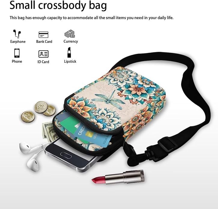DISNIMO Small Crossbody Bags for Women Trendy Cross Body Cell Phone Shoulder Bags Purses with Adjustable Strap