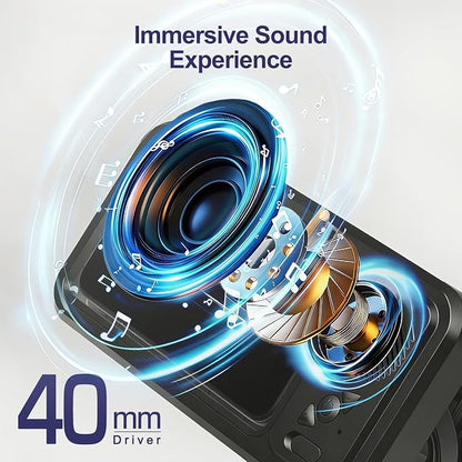 Waterproof Phone Holder with Speaker, Shower Phone Holder Waterproof, Shower Phones Holder with Wireless Bluetooth Speaker with 360° Rotation Ipx4 Aqua with Shower Play(White)