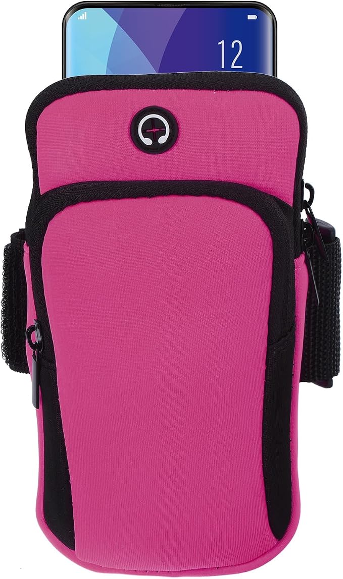 PATIKIL Phone Arm Band for Running, Running Phone Carrier Armband Cell Phone Holder for Runners Rose