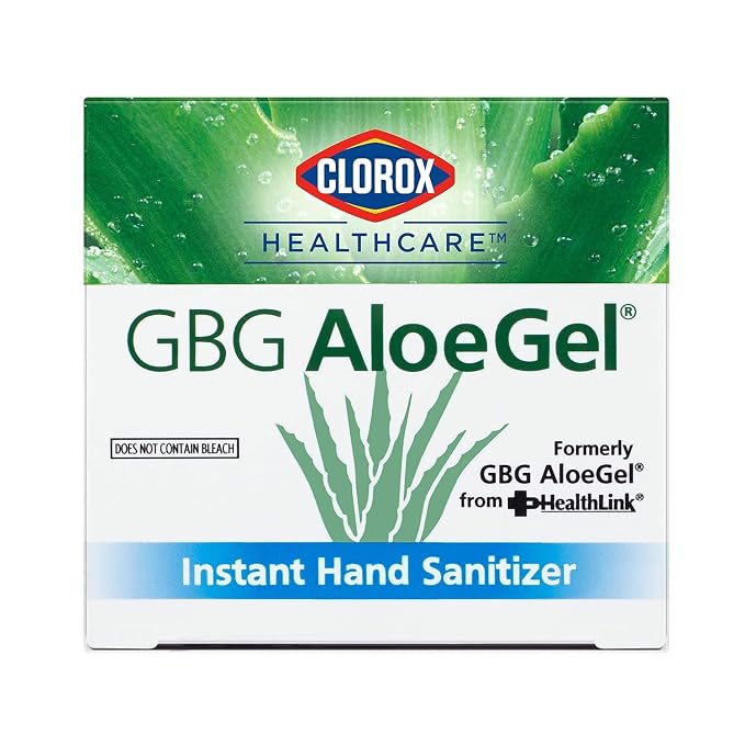 Clorox Healthcare GBG AloeGel Hand Sanitizer Refill Bag in a Box - Moisturizing Hand Sanitizer Gel with Aloe Vera and Vitamin E - Soothes & Moisturizes - For Use With Dispenser, 27 Fl Oz - 12 Pack